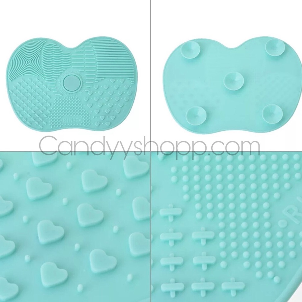 Blue silicone brush cleaner